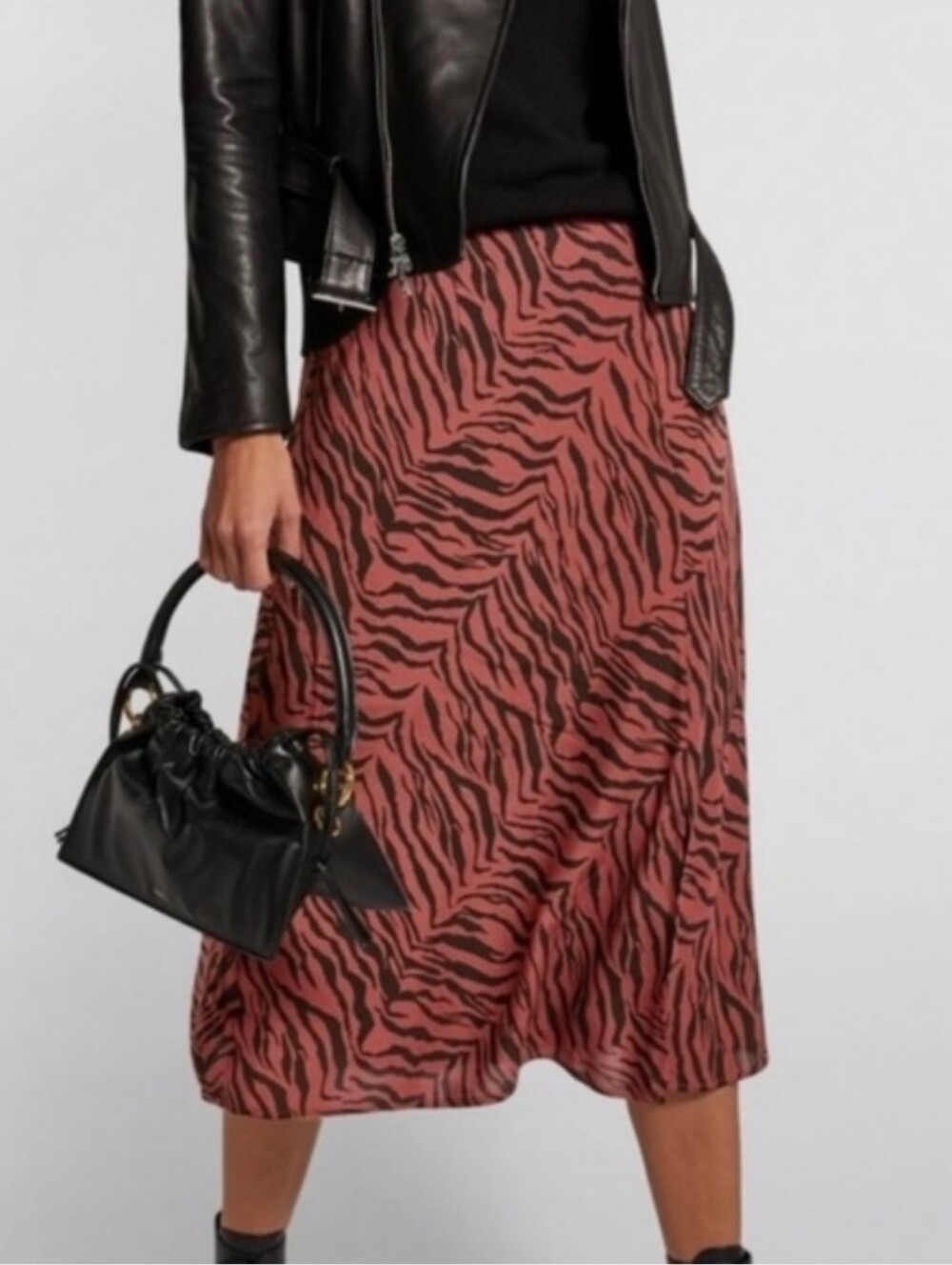 Rails Veda Rust Tiger Stripe Skirt Size L